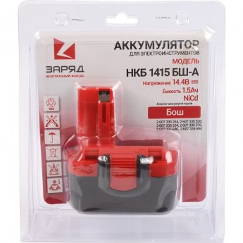 Аккумулятор POWERMAN НКБ-1415-БШ-A для Bosch, 14.4В, 1.5Ач, NiCd, в блистере