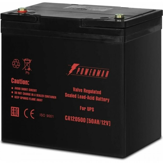 Сменная батарея для ИБП POWERMAN Battery 12V/50AH 6114088 Сменная батарея для ИБП POWERMAN Battery 12V/50AH 6114088